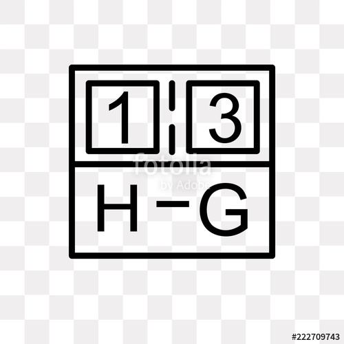 500x500 Scoreboard Icon On Transparent Background Modern Icons Vector