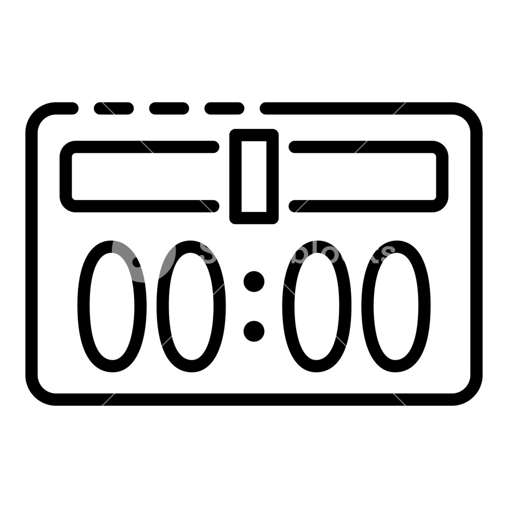 1000x1000 Basketball Scoreboard Icon Outline Basketball Scoreboard Vector