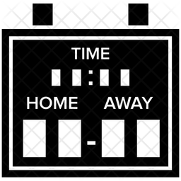 256x256 Digital Scoreboard Icon Of Glyph Style