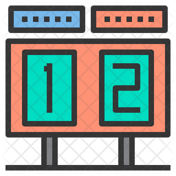 256x256 Scorecard Icon Of Colored Outline Style