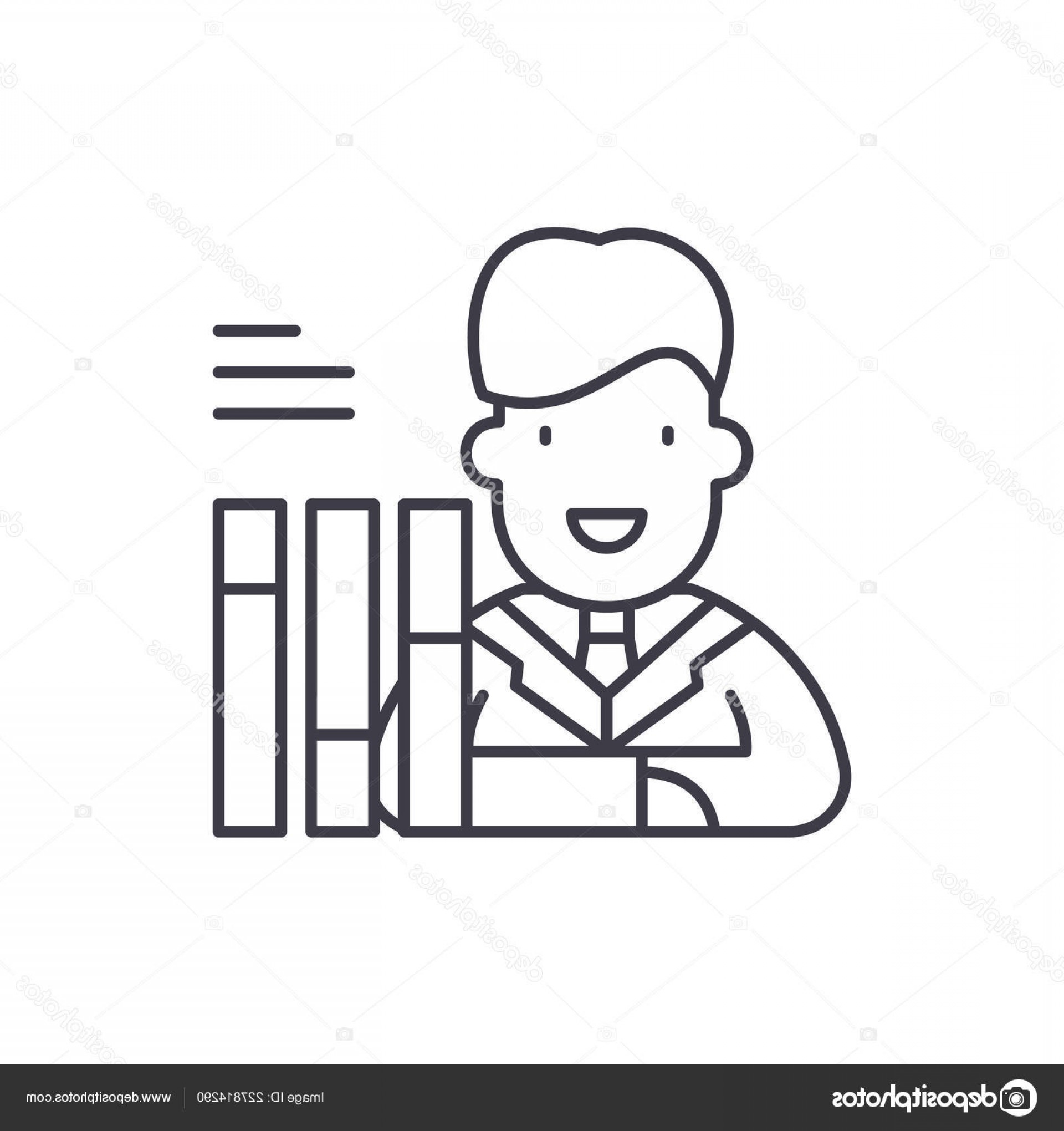 1920x2040 Stock Illustration Personnel Scorecard Line Icon Concept Soidergi