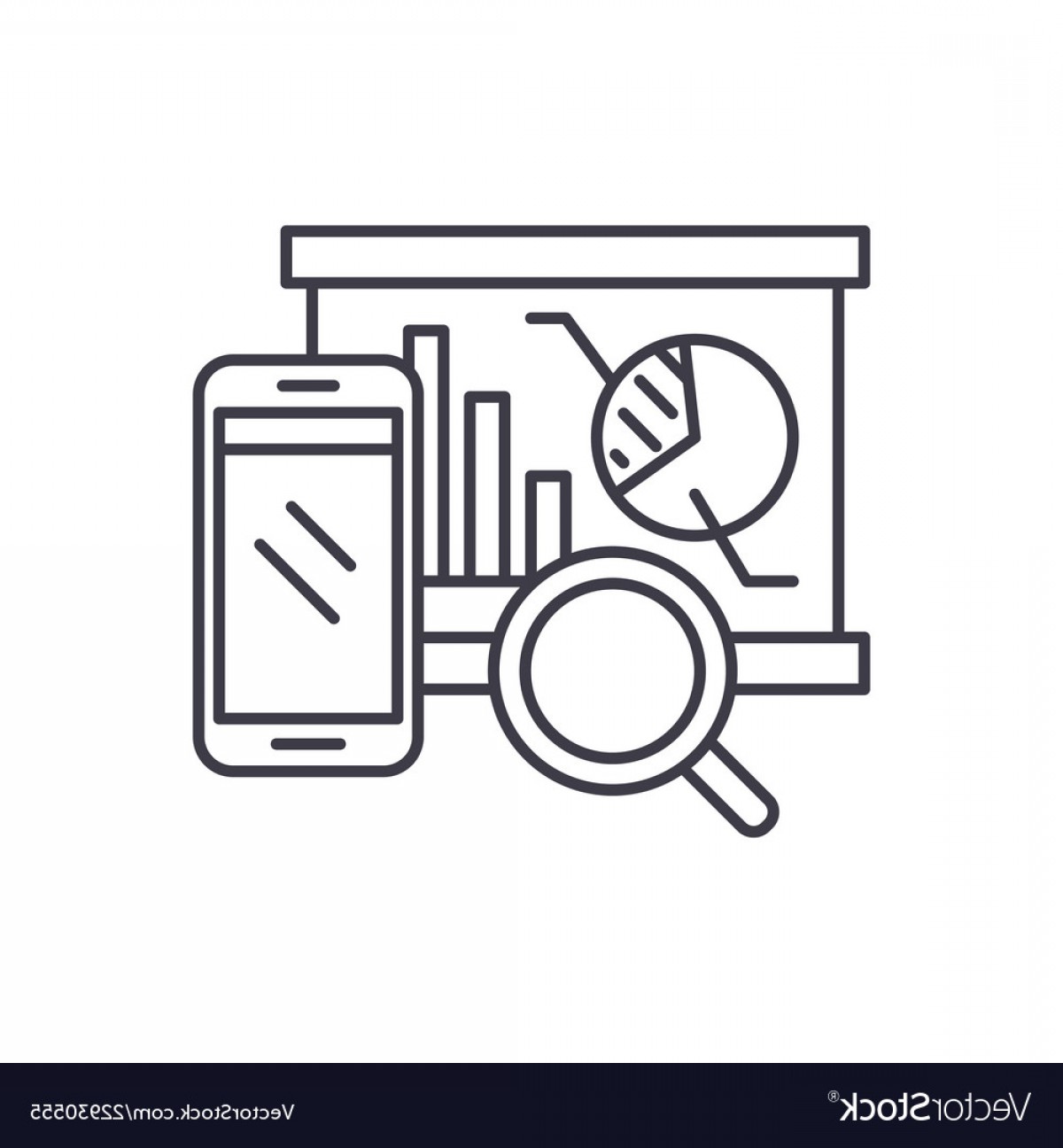 1200x1296 Balanced Scorecard Line Icon Concept Balanced Vector Soidergi