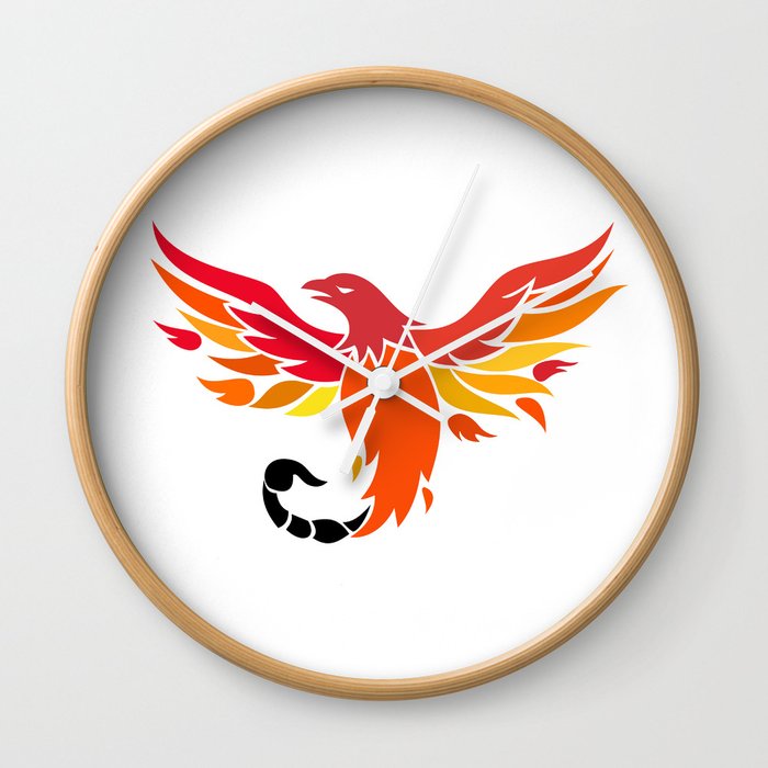 Phoenix With Scorpion Tail Icon Wall Clock 700x700 Phoenix With Scorpion Tail Icon Wall Clock