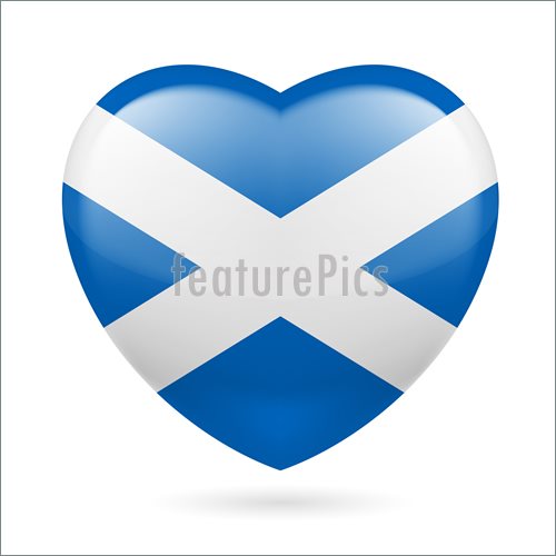 500x500 Heart Icon Of Scotland Illustration