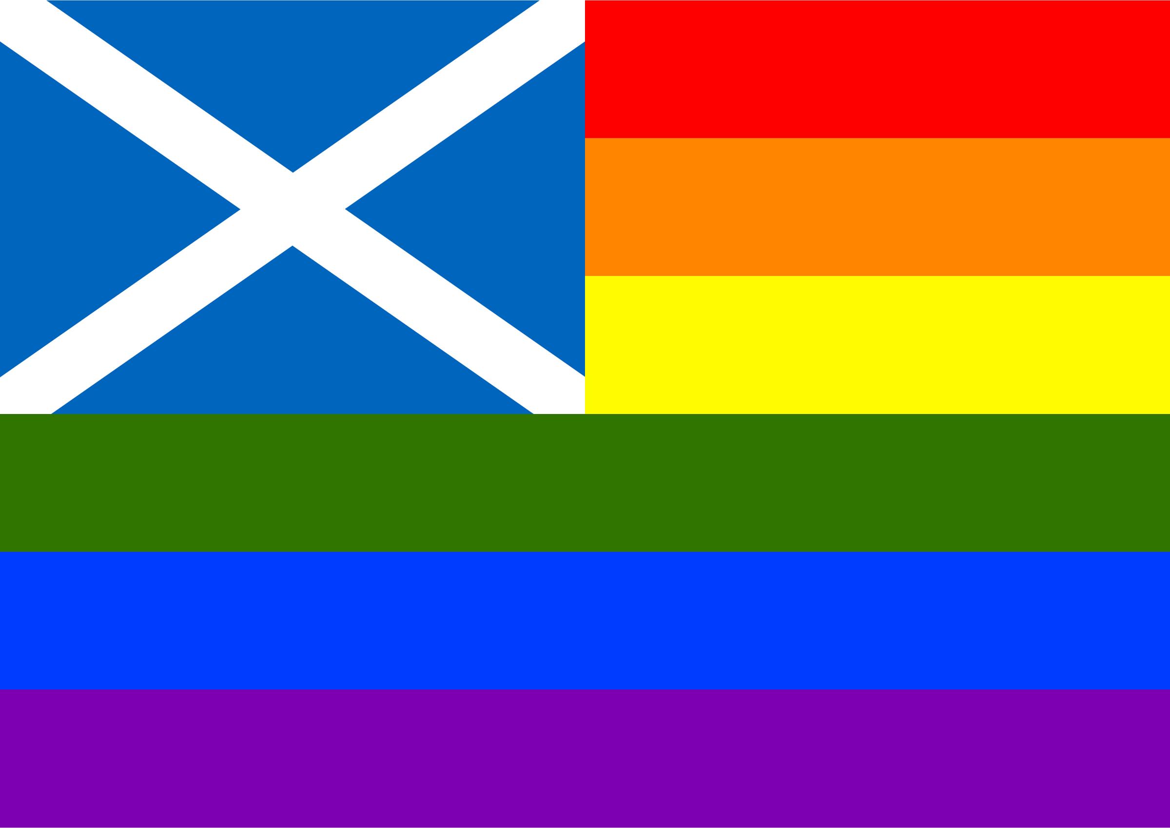 2400x1698 Rainbow Flag Scotland Icons Png
