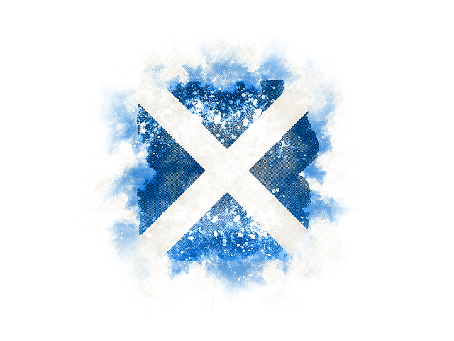 640x480 Square Grunge Flag Illustration Of Flag Of Scotland
