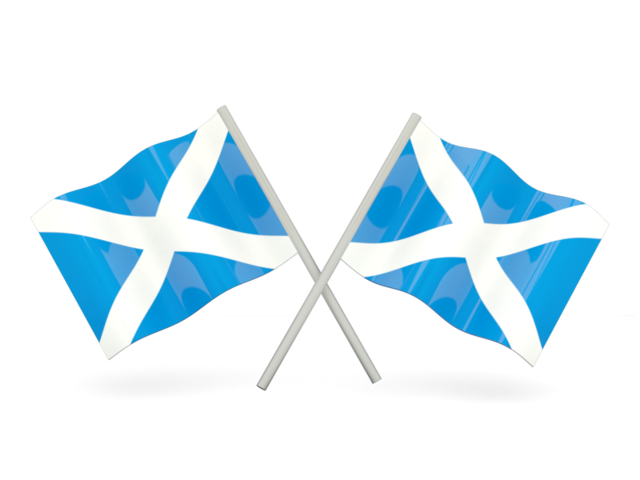 640x480 Two Wavy Flags Illustration Of Flag Of Scotland
