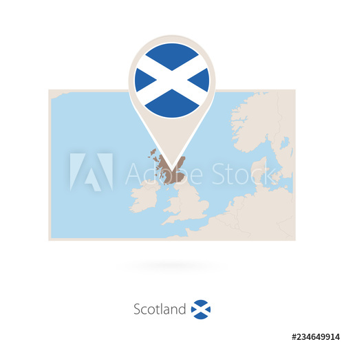 500x500 Rectangular Map Of Scotland With Pn Of Scotland