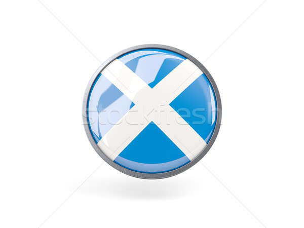 600x450 Round Icon With Flag Of Scotland Stock Photo Mikhail Mishchenko