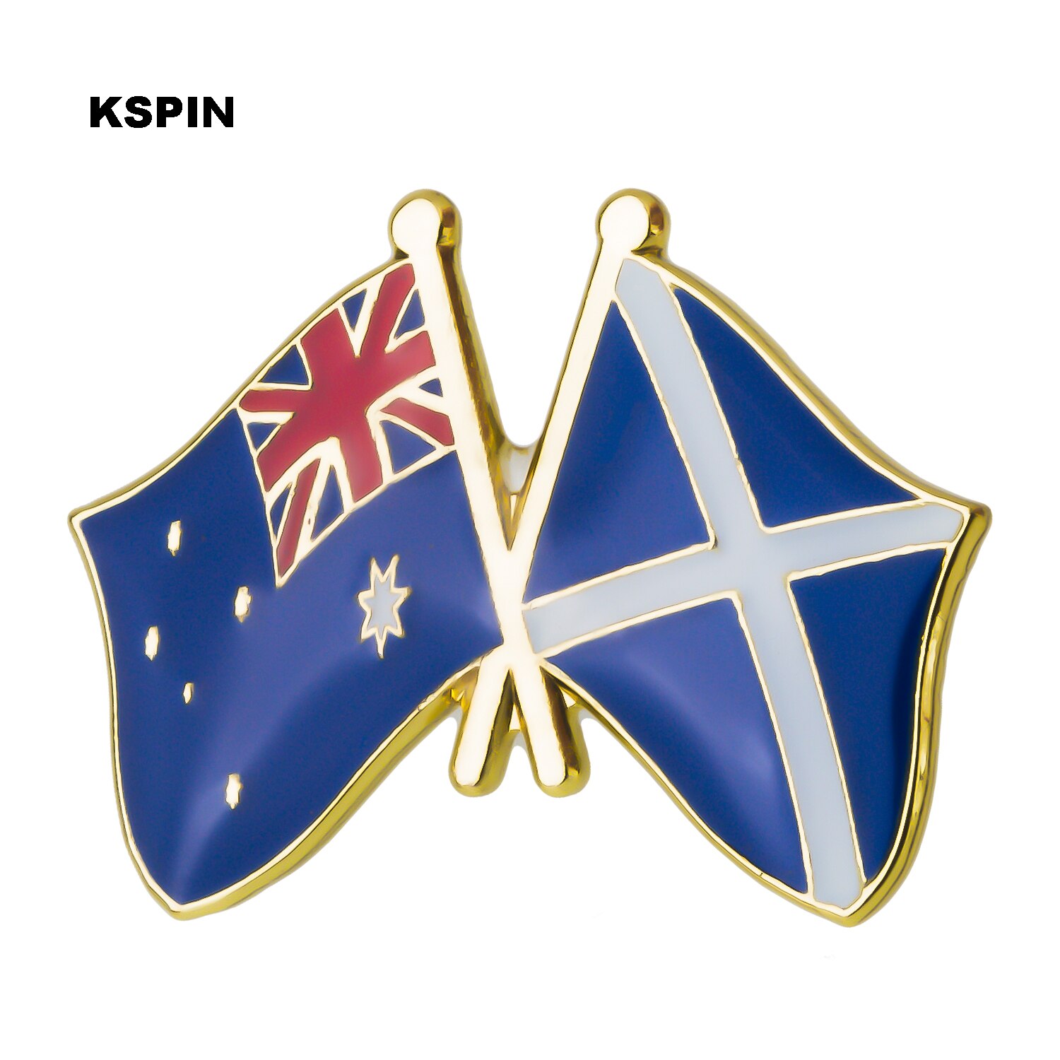 1500x1500 Australia Scotland Friendship Flag Label Pin Metal Badge Badges