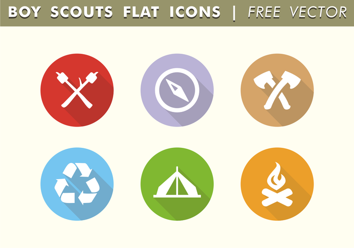 700x490 Boy Scouts Flat Icons Free Vector