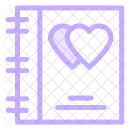 256x256 Scrapbook Icon Of Colored Outline Style