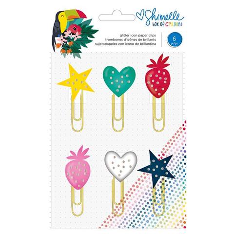 480x480 American Crafts Shimelle Box Of Crayons Icon Paper Clips
