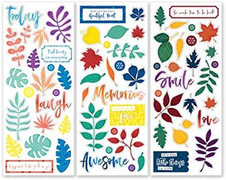 442x353 Creative Memories Rainbow Rush Leaf Icon Sayings Scrapbook