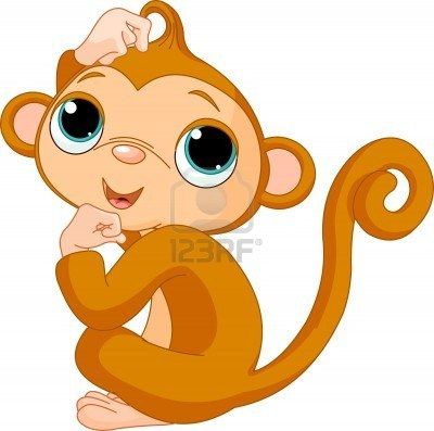400x397 Stock Vector Monkey Business Cute Monkey, Monkey, Facebook