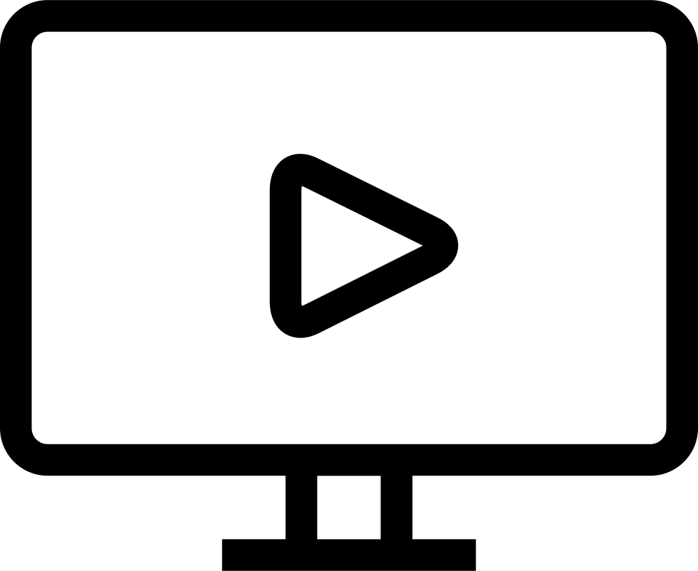 Multimedia Play Button Symbol On Monitor Screen Png Icon Free 980x802 Multimedia Play Button Symbol On Monitor Screen Png Icon Free