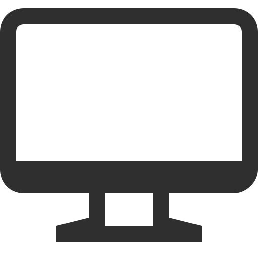Simple Computer Screen Icon Transparent Png 512x512 Simple Computer Screen Icon Transparent Png
