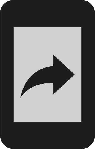 321x504 Mobile, Screen, Share Icon Free Of Material Icons Collection Duetone