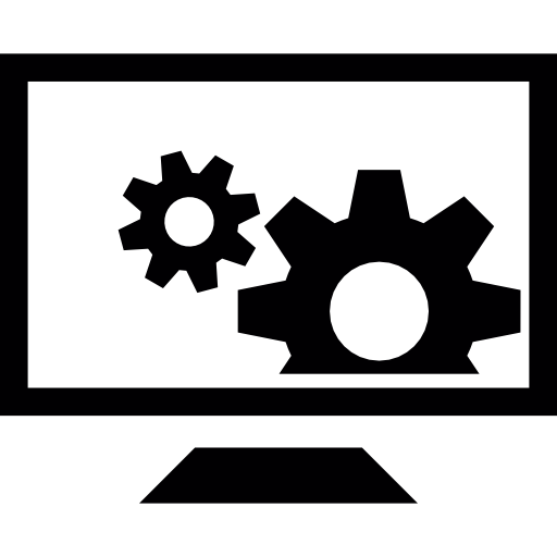 512x512 Cogwheel Screensaver On Desktop Computer Monitor Icons Free Download