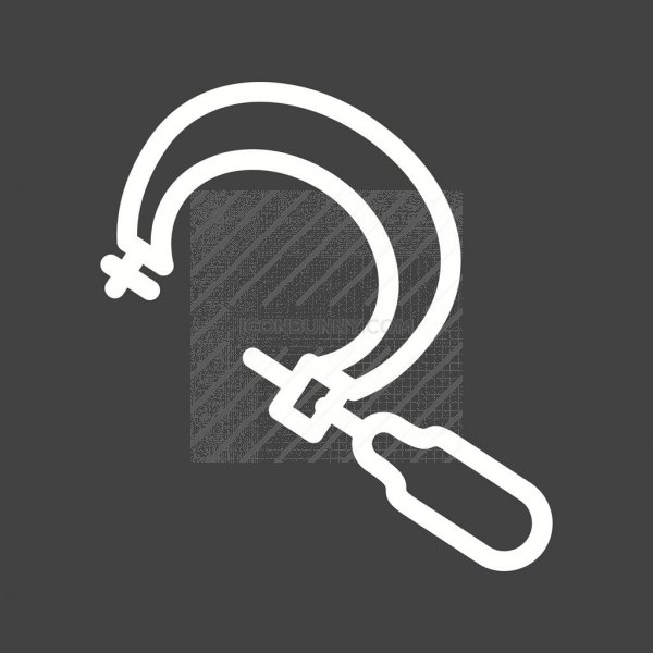 600x600 Screw Gauge Line Inverted Icon