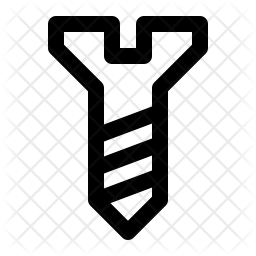 256x256 Screw Icon Of Line Style