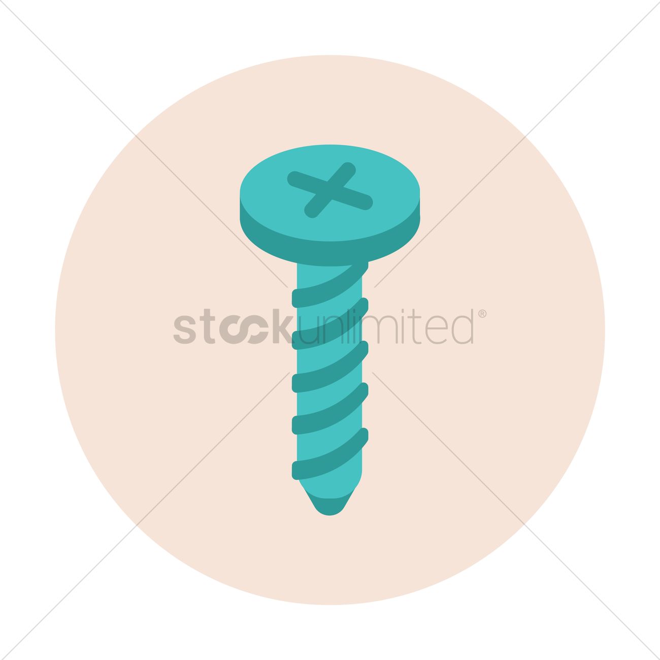 1300x1300 Screw Icon Vector Image