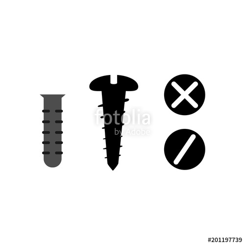 500x500 Screw Icon Vector Illustration Stock Image And Royalty Free