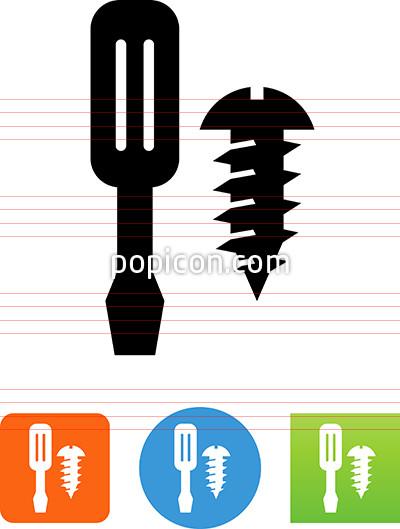 400x529 Screwdriver And Screw Icon