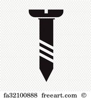 180x195 Free Art Print Of Screw Symbol Structure Of Screw On Simple