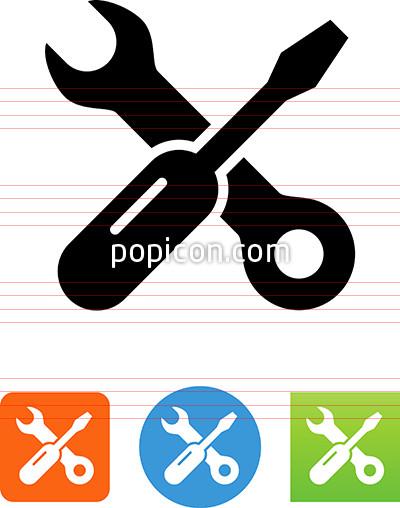 400x508 Screwdriver And Wrench Icon