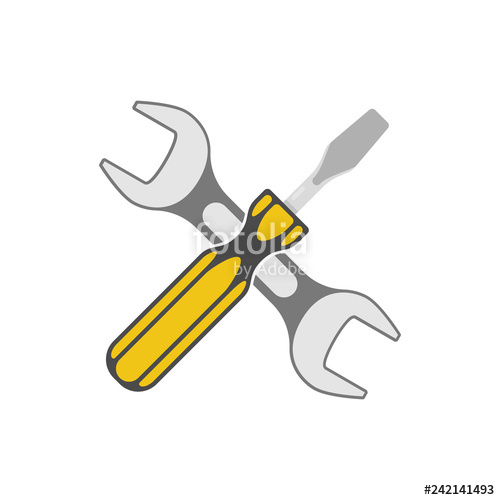 500x500 Screwdriver And Wrench Icon Stock Image And Royalty Free Vector
