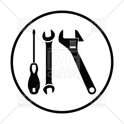 400x400 Wrench And Screwdriver Icon Vector Image Of Icons And Emblems