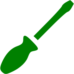 256x256 Green Screwdriver Icon