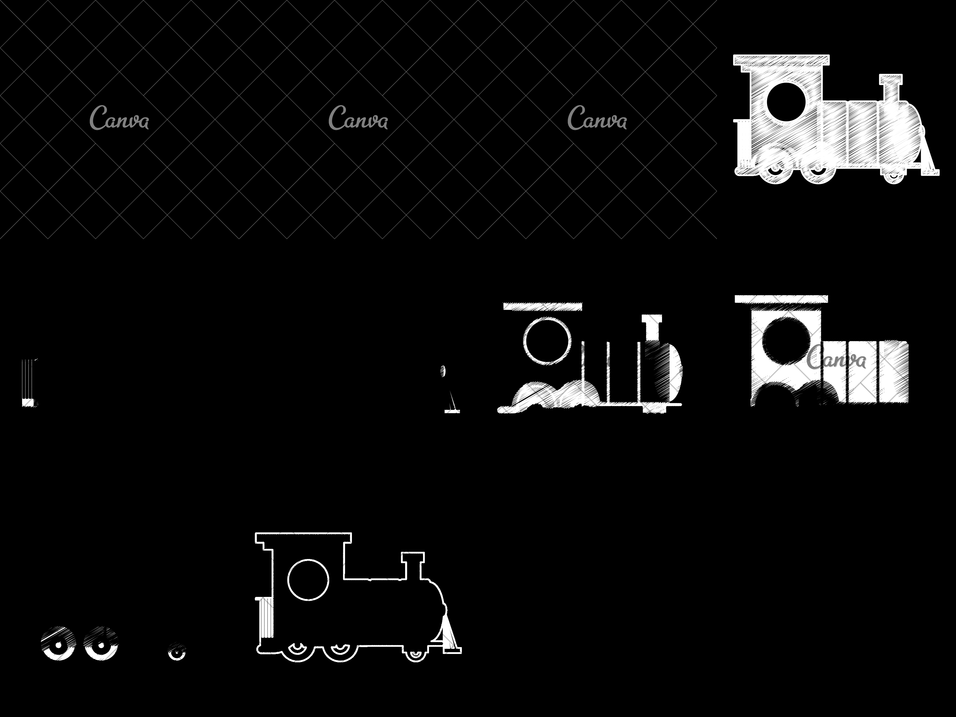 3200x2400 Toy Train Scribble Icon