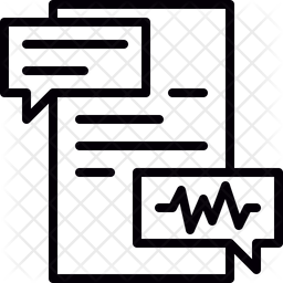 256x256 Movie Script Icon Of Line Style