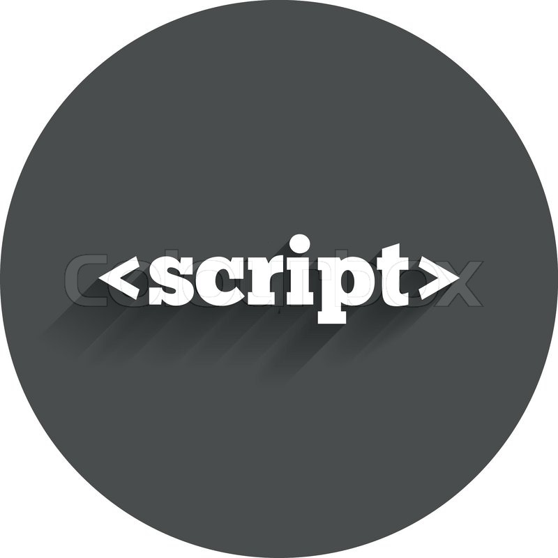 800x800 Script Sign Icon Javascript Code Stock Vector Colourbox
