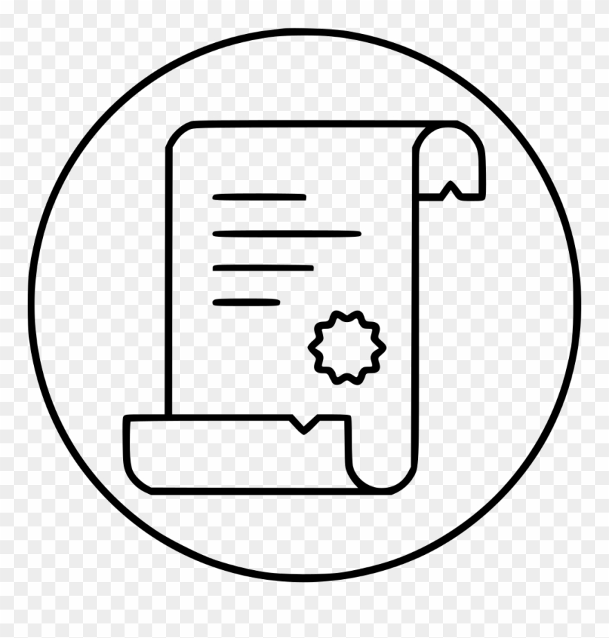 880x921 Scroll Script Proof Png Icon Free Clipart