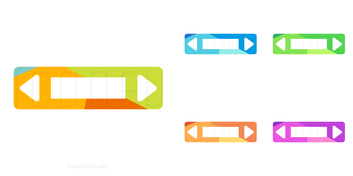 1200x600 Scroll Bar Horizontal Icon