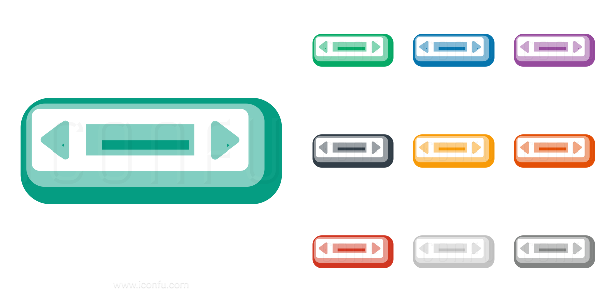 1200x600 Scroll Bar Horizontal Icon