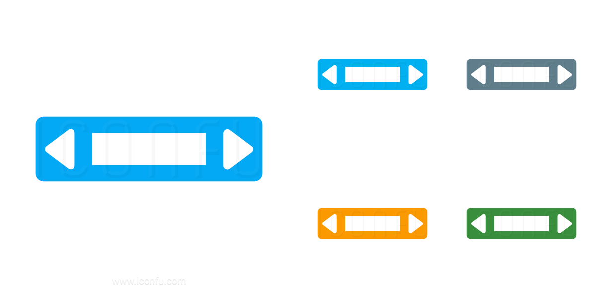 1200x600 Scroll Bar Horizontal Icon
