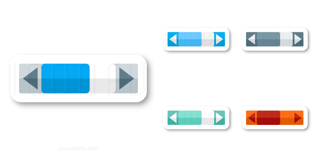 1200x600 Scroll Bar Horizontal Icon