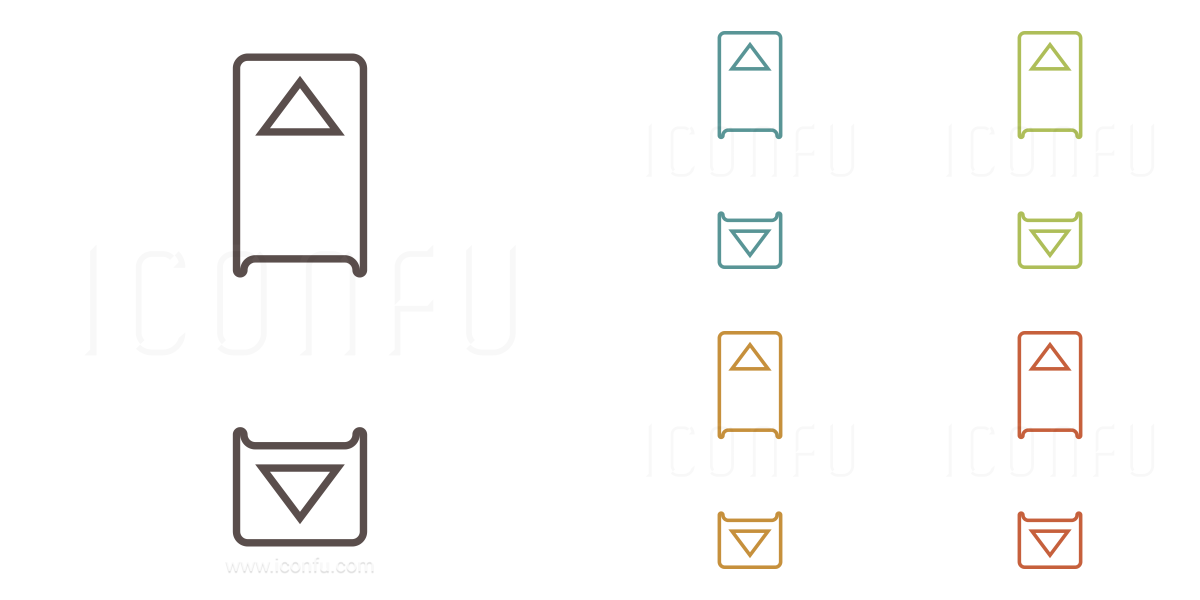 1200x600 Scroll Bar Vertical Icon