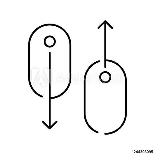 Modern Linear Pictogram Of Scroll Down Concept Line Icon Scroll 500x500 Modern Linear Pictogram Of Scroll Down Concept Line Icon Scroll