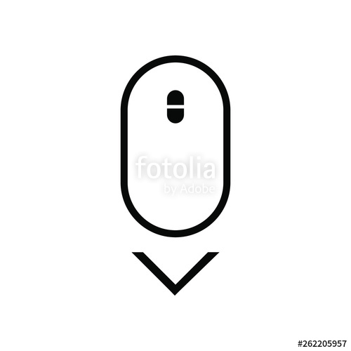 Scroll Down Icon Vector Scrolling Mouse Sybmol For Web Design 500x500 Scroll Down Icon Vector Scrolling Mouse Sybmol For Web Design