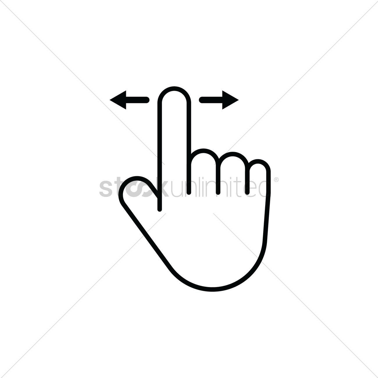 Horizontal Scroll Icon Vector Image 1300x1300 Horizontal Scroll Icon Vector Image