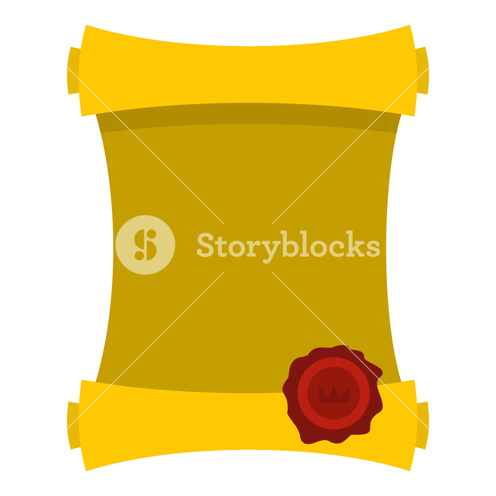 Old Paper Scroll Icon Flat Illustration Of Paper Scroll Vector 1000x1000 Old Paper Scroll Icon Flat Illustration Of Paper Scroll Vector