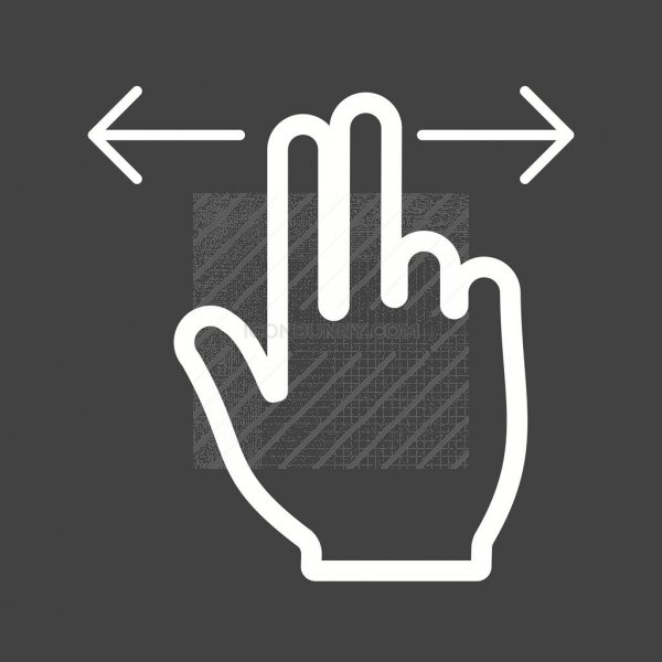 Two Fingers Horizontal Scroll Line Inverted Icon 600x600 Two Fingers Horizontal Scroll Line Inverted Icon