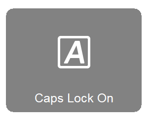 Caps lock на экране