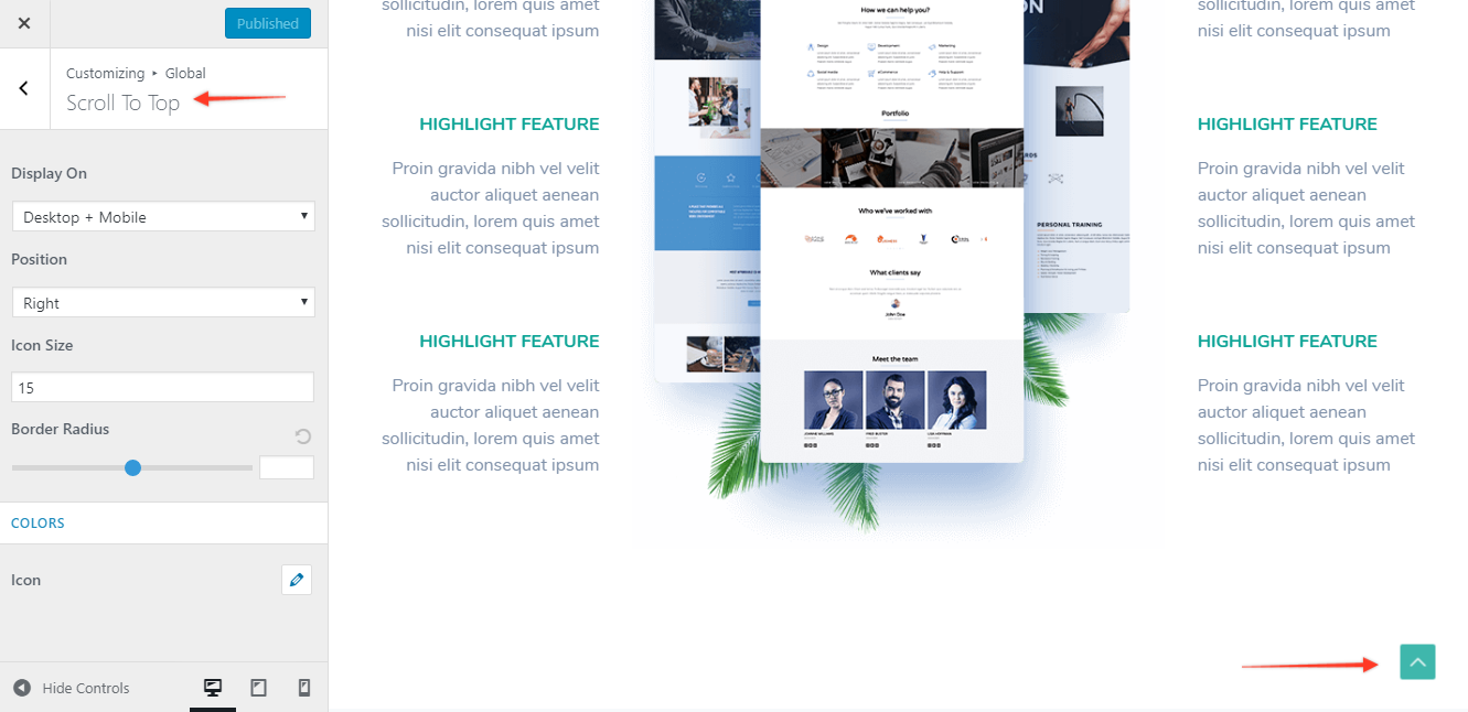 1331x646 Scroll To Top Astra