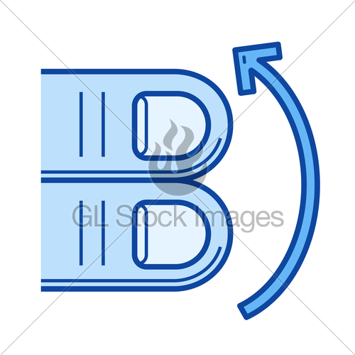 500x500 Two Finger Scroll Up Line Icon Gl Stock Images